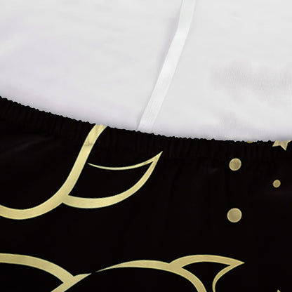 Gold And Black Scorpio Sign Print Sofa Cover