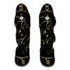 Gold And Black Taurus Sign Print Muay Thai Shin Guard