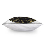 Gold And Black Taurus Sign Print Pillow Cover