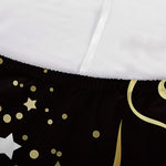 Gold And Black Virgo Sign Print Sofa Cover