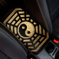 Gold Bagua Yin Yang Print Car Center Console Cover