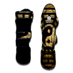 Gold Bagua Yin Yang Print Muay Thai Shin Guard