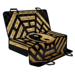 Gold Bagua Yin Yang Print Pet Car Back Seat Cover