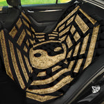 Gold Bagua Yin Yang Print Pet Car Back Seat Cover