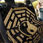 Gold Bagua Yin Yang Print Pet Car Back Seat Cover