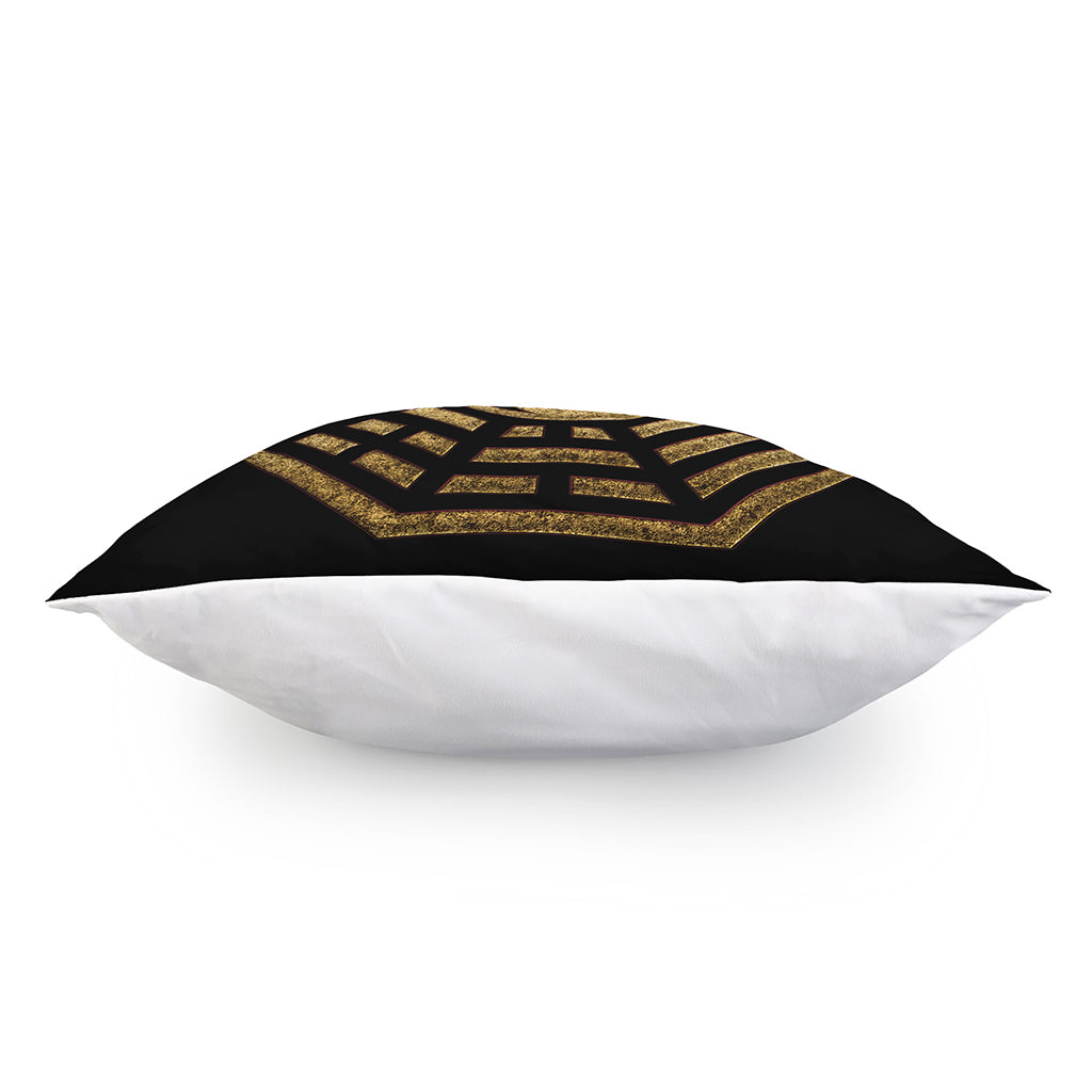 Gold Bagua Yin Yang Print Pillow Cover