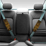 Gold Boho Dragonfly Print Car Seat Belt Covers