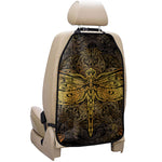 Gold Boho Dragonfly Print Car Seat Organizers