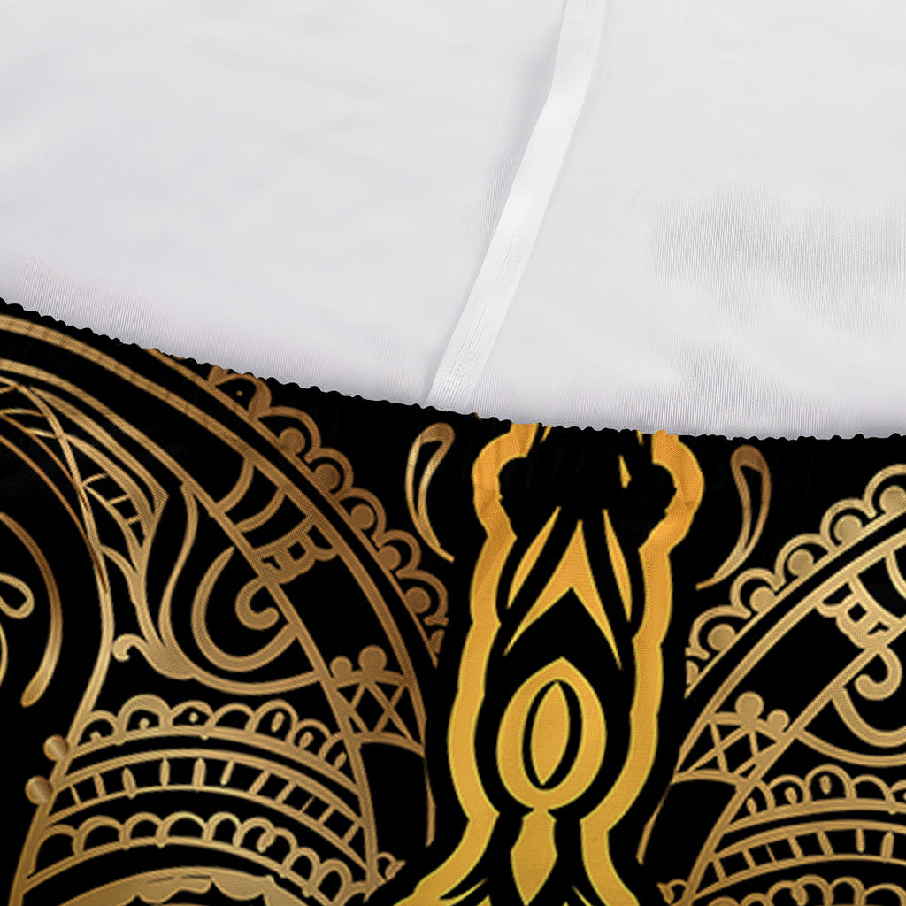 Gold Boho Dragonfly Print Sofa Cover