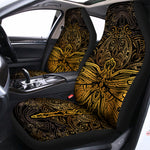 Gold Boho Dragonfly Print Universal Fit Car Seat Covers