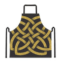 Gold Celtic Knot Symbol Print Apron