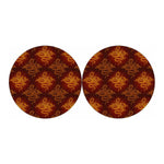 Gold Chinese Dragon Pattern Print Car Coasters