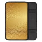 Gold Chinese Pattern Print Car Center Console Cover