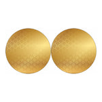 Gold Chinese Pattern Print Car Coasters