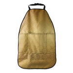 Gold Chinese Pattern Print Car Seat Organizers