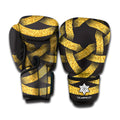 Gold Circle Celtic Knot Symbol Print Boxing Gloves