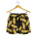 Gold Circle Celtic Knot Symbol Print Women's Shorts