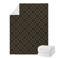 Gold Clover St. Patrick's Day Print Blanket