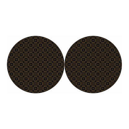 Gold Clover St. Patrick's Day Print Car Coasters