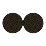 Gold Clover St. Patrick's Day Print Car Coasters