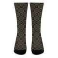 Gold Clover St. Patrick's Day Print Crew Socks