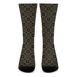 Gold Clover St. Patrick's Day Print Crew Socks