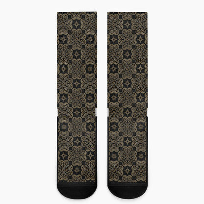 Gold Clover St. Patrick's Day Print Crew Socks