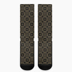 Gold Clover St. Patrick's Day Print Crew Socks