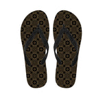 Gold Clover St. Patrick's Day Print Flip Flops