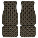 Gold Clover St. Patrick's Day Print Front and Back Car Floor Mats