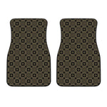 Gold Clover St. Patrick's Day Print Front Car Floor Mats