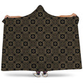 Gold Clover St. Patrick's Day Print Hooded Blanket
