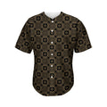 Gold Clover St. Patrick's Day Print Men's Baseball Jersey