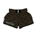 Gold Clover St. Patrick's Day Print Muay Thai Boxing Shorts
