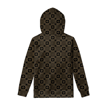 Gold Clover St. Patrick's Day Print Pullover Hoodie