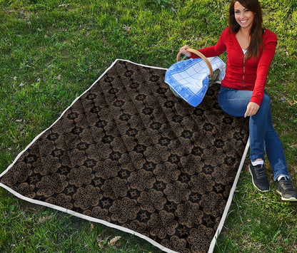 Gold Clover St. Patrick's Day Print Quilt