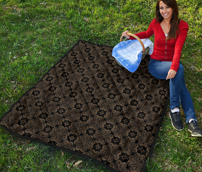 Gold Clover St. Patrick's Day Print Quilt