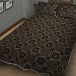Gold Clover St. Patrick's Day Print Quilt Bed Set