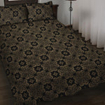 Gold Clover St. Patrick's Day Print Quilt Bed Set