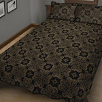 Gold Clover St. Patrick's Day Print Quilt Bed Set