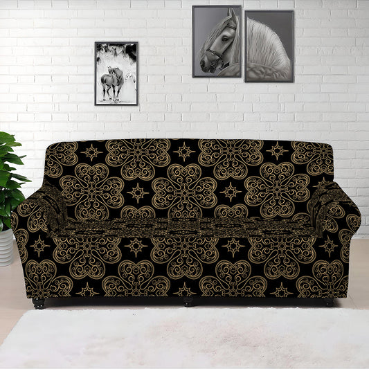 Gold Clover St. Patrick's Day Print Sofa Cover