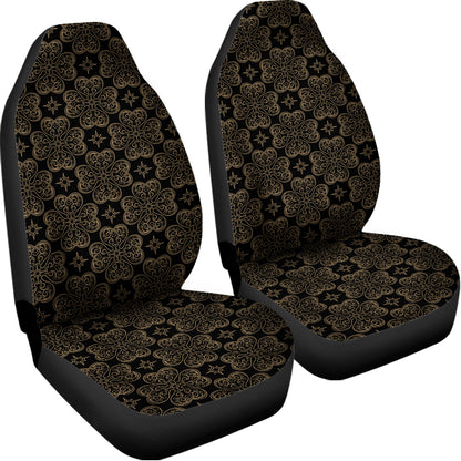Gold Clover St. Patrick's Day Print Universal Fit Car Seat Covers
