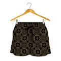 Gold Clover St. Patrick's Day Print Women's Shorts