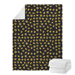Gold Crown Pattern Print Blanket