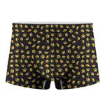 Gold Crown Pattern Print Men's Boxer Briefs