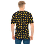 Gold Crown Pattern Print Men's T-Shirt