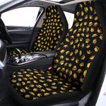 Gold Crown Pattern Print Universal Fit Car Seat Covers