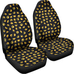 Gold Crown Pattern Print Universal Fit Car Seat Covers