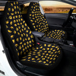 Gold Crown Pattern Print Universal Fit Car Seat Covers