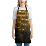 Gold Disco Lights Pattern Print Apron